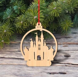 Castle Disney Christmas Ball Ornament
