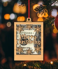 Christmas Cash Money Holder With Merry Christmas