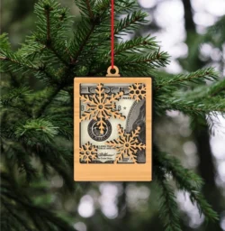 Christmas Cash Money Holder With Snowflake