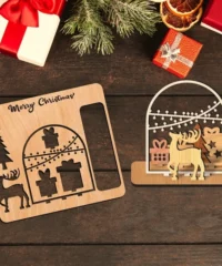 Christmas Gift Card With Reindeer