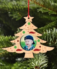 Christmas Tree Photo Frame OrnamentChristmas Tree Photo Frame Ornament