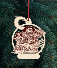 Maui And Moana Disney Christmas Ball