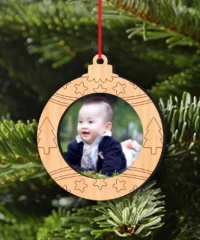 Ball Christmas Photo Frame Ornament