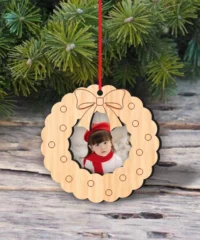 Christmas Wreath Christmas Photo Frame Ornament