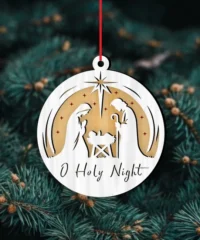 O Holy Night Nativity Christmas Ornament