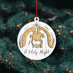 O Holy Night Nativity Christmas Ornament